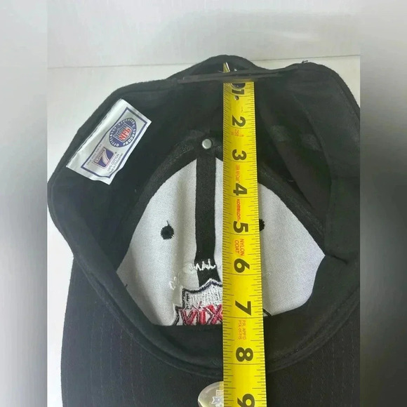 🏈Super Bowl 34 XXXIV 2000 NWT Black Vintage Snapback Cap Size OS🏈 - Picture 8 of 9